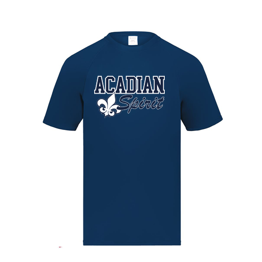 [2790.065.S-LOGO2] Men's Smooth Sport T-Shirt (Adult S, Navy, Logo 2)