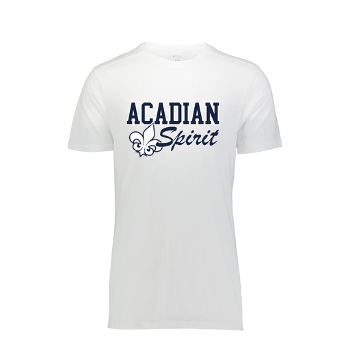 [FTSCUBWH-AS-LOGO2] Decker Men's Tri-Blend T-Shirt - Short Sleeve (Adult S, White, Logo 2)