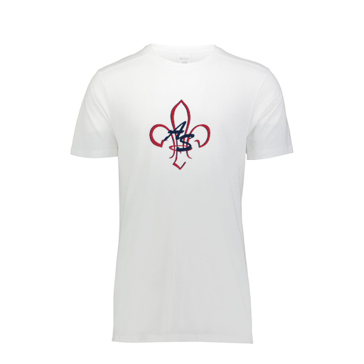 [FTSCUBWH-YS-LOGO1] Decker Youth Tri-Blend T-Shirt - Short Sleeve (Youth S, White, Logo 1)