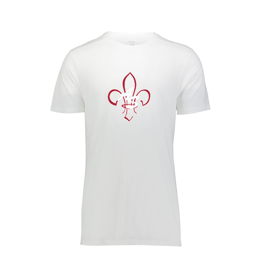 [FTSCUBWH-YS-LOGO3] Decker Youth Tri-Blend T-Shirt - Short Sleeve (Youth S, White, Logo 3)