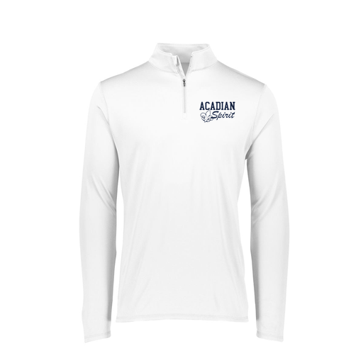 [FTLQFLWH-FAXS-LOGO2] Decker Women's Flex-Lite 1/4 Zip Shirt (Female Adult XS, White, Logo 2)