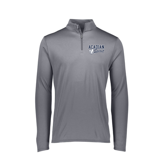 [FTLQFLGY-FAXS-LOGO2] Decker Women's Flex-Lite 1/4 Zip Shirt (Female Adult XS, Gray, Logo 2)