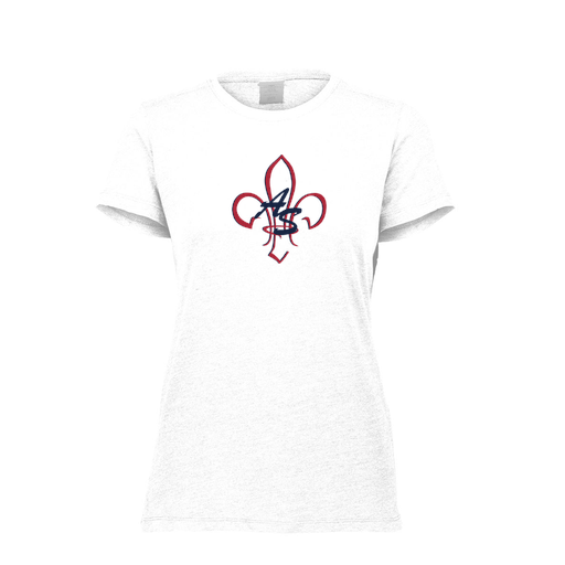 [FTSCUBWH-FAXS-LOGO1] Decker Women's Tri-Blend T-Shirt - Short Sleeve (Female Adult XS, White, Logo 1)