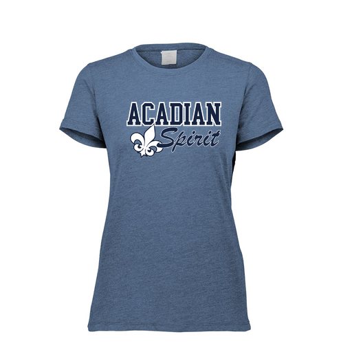 [FTSCUBNV-FAXS-LOGO2] Decker Women's Tri-Blend T-Shirt - Short Sleeve (Female Adult XS, Navy, Logo 2)