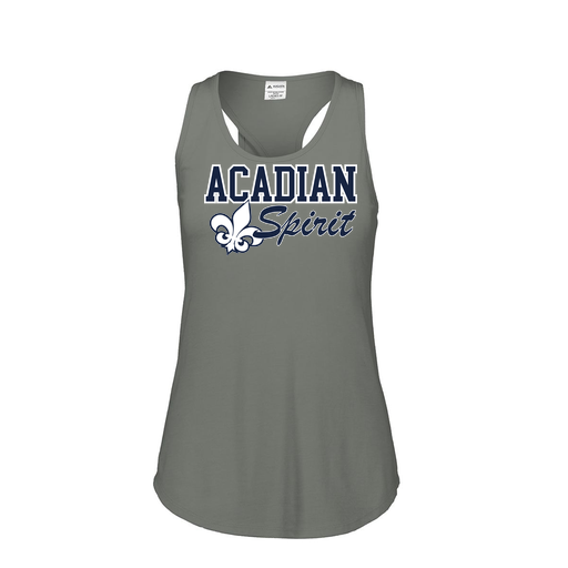 [3078.013.S-LOGO2] Ladies Tri Blend Tank Top (Female Adult S, Gray, Logo 2)