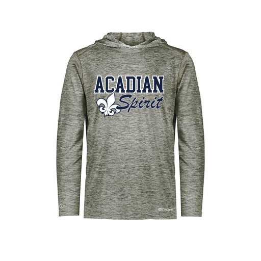 [FOLHCGGY-AS-LOGO2] Decker Men's Charge Hoodie (Adult S, Gray, Logo 2)