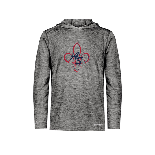 [FOLHCGBK-YS-LOGO1] Decker Youth Charge Hoodie (Youth S, Black, Logo 1)