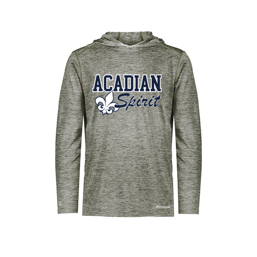 [FOLHCGGY-YS-LOGO2] Decker Youth Charge Hoodie (Youth S, Gray, Logo 2)