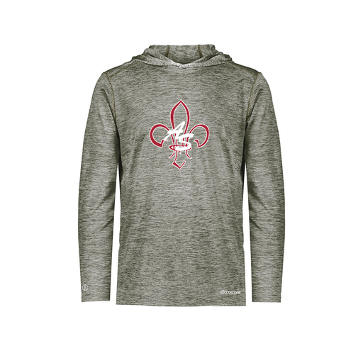 [FOLHCGGY-YS-LOGO3] Decker Youth Charge Hoodie (Youth S, Gray, Logo 3)