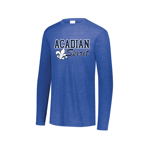 [3075.U55.XS-LOGO2] Men's LS Ultra-blend T-Shirt (Adult XS, Royal, Logo 2)
