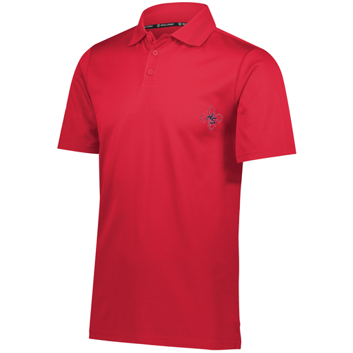 [222568.083.S-LOGO1] Men's Prism Polo (Adult S, Red, Logo 1)