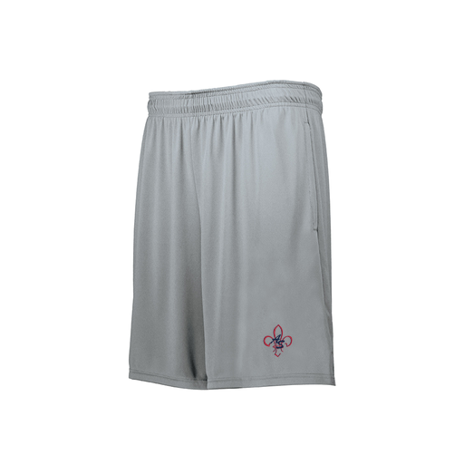 [229511.099.XS-LOGO1] Men's Swift Short (Adult XS, Silver, Logo 1)