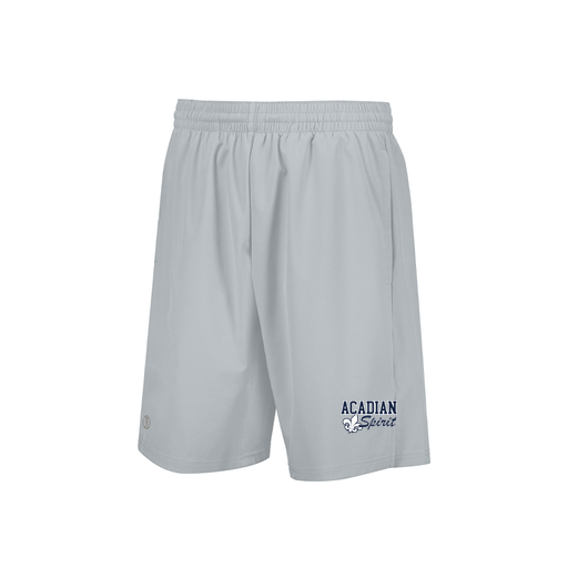 [229556.099.XS-LOGO2] Men's Weld Short (Adult XS, Silver, Logo 2)