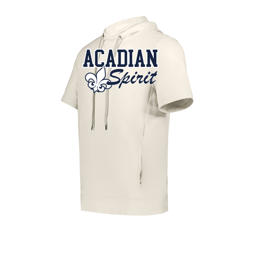 [222605-WHT-YS-LOGO2] YOUTH VENTURA SOFT KNIT SHORT SLEEVE HOODIE (Youth S, White, Logo 2)
