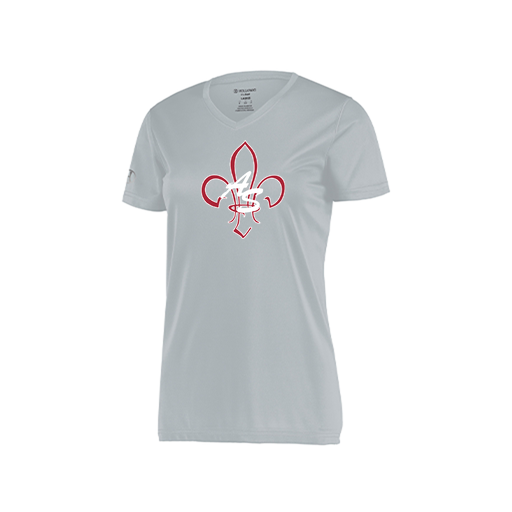[222820.099.S-LOGO3] Ladies Movement Dri Fit Shirt (Female Adult S, Silver, Logo 3)